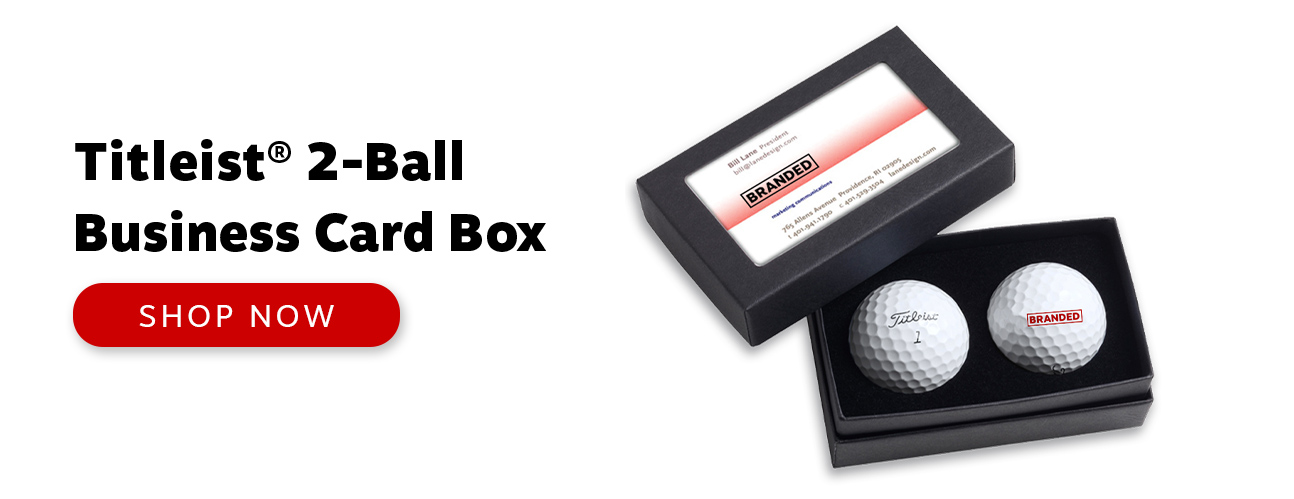 Titleist 2-Ball Business Card Box